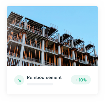 Remboursement d'un programme de crowdfunding immobilier